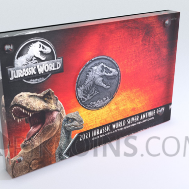 Jurassic World 5$ 2oz Silber Niue 2021