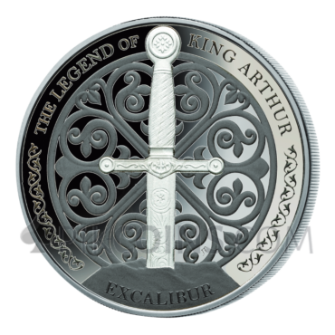 King Arthur Multi Finish Silber Set 5$ 4x1oz Samoa 2022