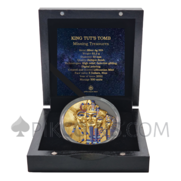 King Tut's Tomb - "Missing Treasures" 5$ 2oz Niue 2022