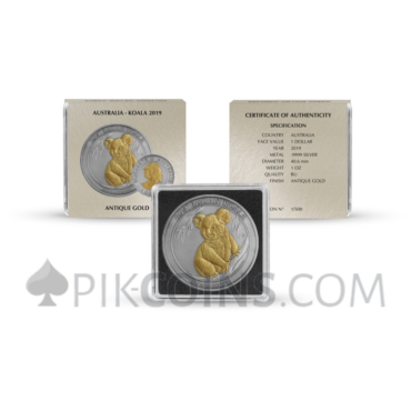 Koala 1 AUD 2019 - Antique Gold