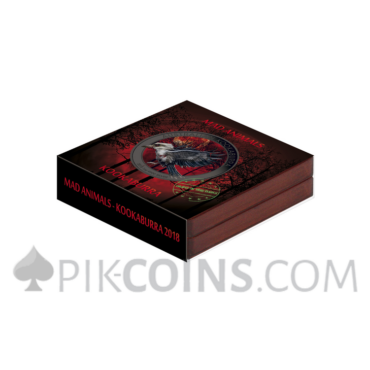 Mad Kookaburra 1 AUD 2018 - "Mad Animals" Series (Glow in the dark)