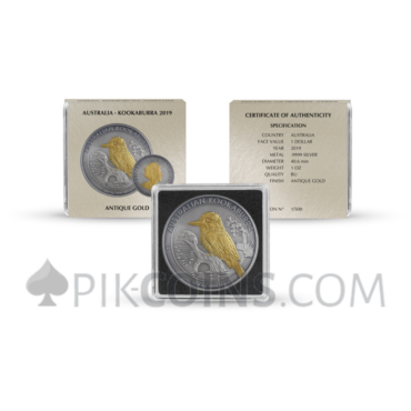 Kookaburra 1 AUD 2019 - Antique Gold