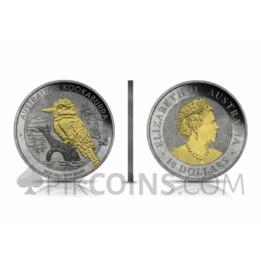 Kookaburra 1 AUD 2019 - Antique Gold