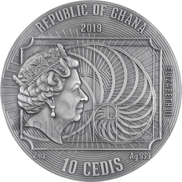 Leonardo Da Vinci - World's Greatest Artists 10 Cedis 2oz Ghana 2019