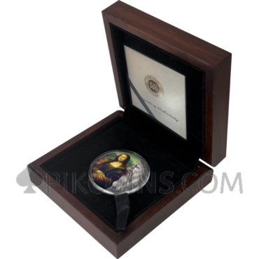 Leonardo Da Vinci - World's Greatest Artists 10 Cedis 2oz Ghana 2019