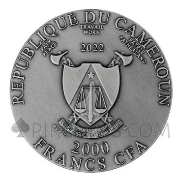 Lilith 2000 Francs CFA 2oz Cameroon 2022