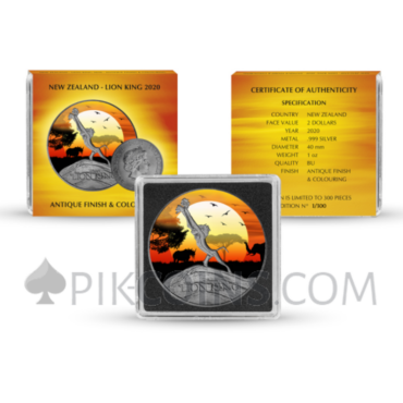 Lion King 2$ 1oz New Zealand 2020