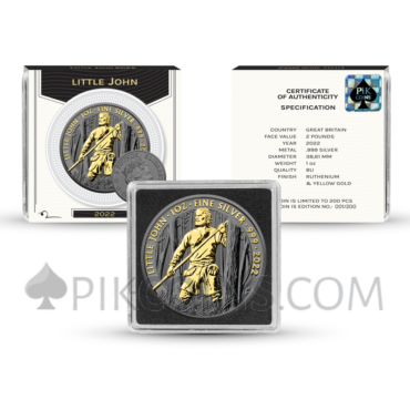 Little John - Gold Ruthenium 2 Pounds 1oz Great Britain 2022