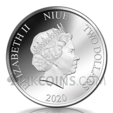 Ludwig van Beethoven 2$ 1oz Niue 2020