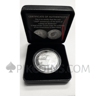 Ludwig van Beethoven 2$ 1oz Niue 2020