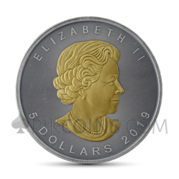 Maple Leaf 5 CAD 2019 - Antique Gold