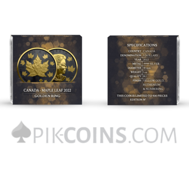 Maple Leaf 5 CAD 1oz 2022 - Golden Ring