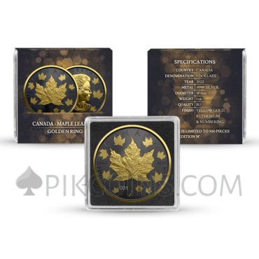 Maple Leaf 5 CAD 1oz 2022 - Golden Ring