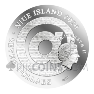 Gustav Klimt Golden Tears - Matrix Art 7$ 3oz Niue Island 2020