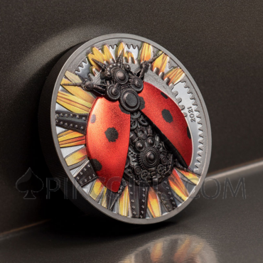 Mechanical Ladybug 2000 Togrog 3oz Mongolia 2021