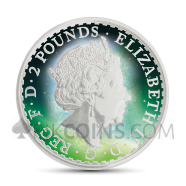 Frozen Britannia 2 £ - Aurora Rhodium