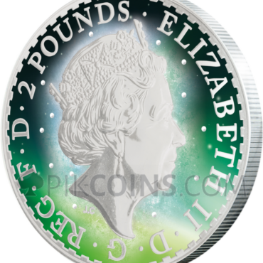 Frozen Britannia 2 £ - Aurora Rhodium