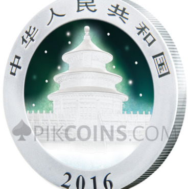 Frozen Panda 10 Yuan - Aurora Rhodium