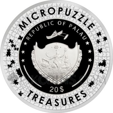 Two Sisters - Micropuzzle Treasures 20$ 3oz Palau 2020