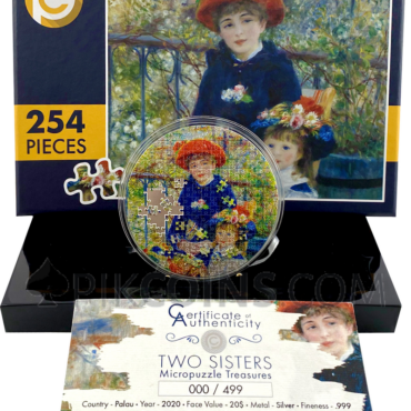 Two Sisters - Micropuzzle Treasures 20$ 3oz Palau 2020