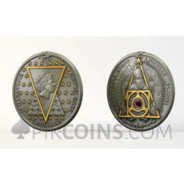 Nicolas Flamel - Philosopher's Stone 2$ 2oz Niue 2021