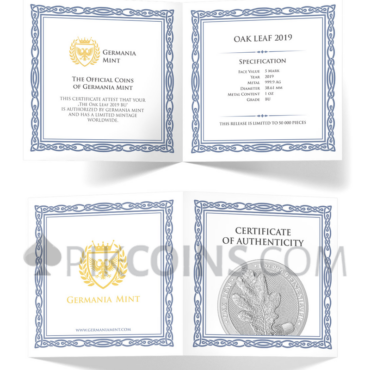 Oak Leaf BU 1oz 2019