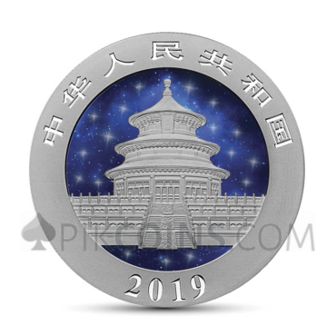 Panda 10 Yuan 2019 - Glowing Galaxy