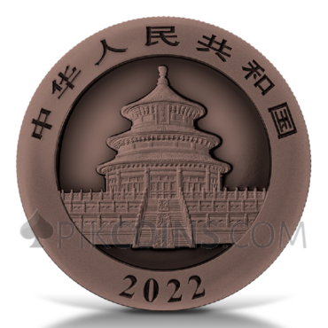 Panda - Antique Copper Plated - 10¥ 30g 2022