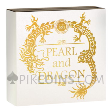 Pearl and Dragon - Divine Pearls 5$ 2oz Niue 2022