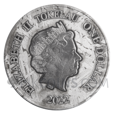 Phoenix and Dragon - Meteorite Coin 1$ 1oz Tokelau 2022