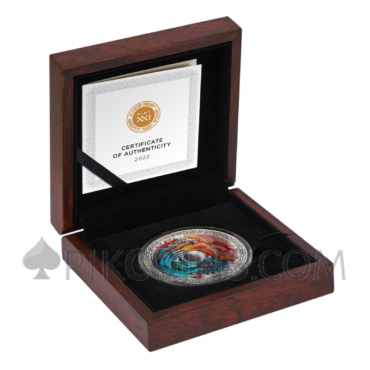 Phoenix and Dragon - Meteorite Coin 1$ 1oz Tokelau 2022