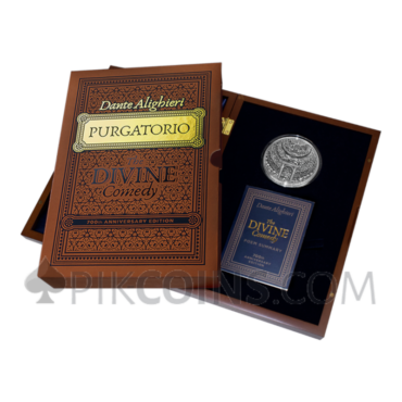 Purgatorio - 700th Anniversary of The Divine Comedy 5000 Francs CFA 5oz Cameroon 2021