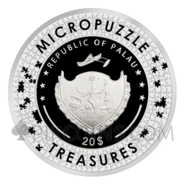 Reverie by Mucha - Micropuzzle Treasures 20$ 3oz Palau 2021