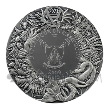 Rusalka 2000 Francs CFA 3oz Cameroon 2021