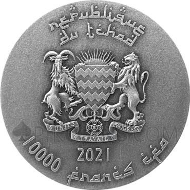 Saladin 10000 Francs CFA 2oz Republique du Tchad 2021
