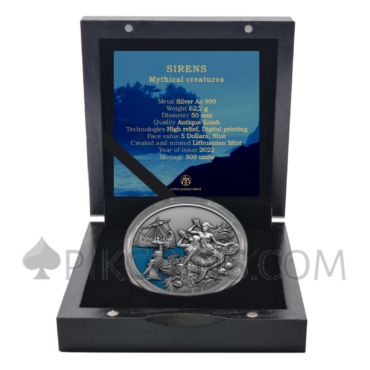 Sirens - "Mythical creatures" 5$ 2oz Niue 2022