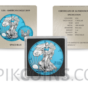 American Eagle 1 USD 2019 - Space Blue