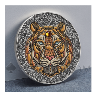 Tiger Mandala 5$ 2oz Niue 2022
