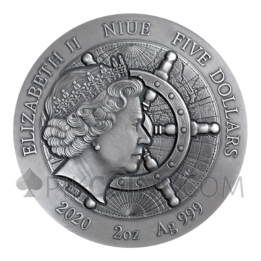 Titanic - Grand Shipwrecks in a History 5$ 2oz Niue 2020