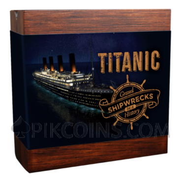 Titanic - Grand Shipwrecks in a History 5$ 2oz Niue 2020