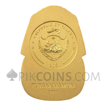 Tutankhamun’s Mask 100th Ann. Edition – Egyptian Art 3D 20$ 3oz Palau 2022