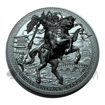 Five Tiger Generals Zhang Fei 5$ 3oz Niue 2021
