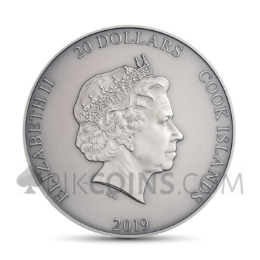 Zhong Kui 20$ 3oz Cook Islands 2019