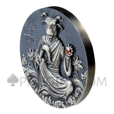 Haiyuantang Zodiac Fountain Ox 5$ 3oz Niue 2021
