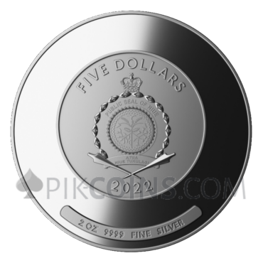 Water and Earth - Algorithm 5$ 2oz Niue 2022