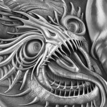 Andromeda and the Sea Monster - Celestial Beauty 2000 Francs CFA 2oz Republic of Cameroon 2022