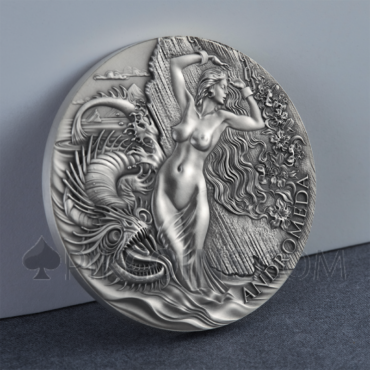Andromeda and the Sea Monster - Celestial Beauty 2000 Francs CFA 2oz Republic of Cameroon 2022