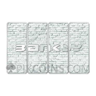 Banksy For All - Girl with Ballon 4x1oz Silver Set