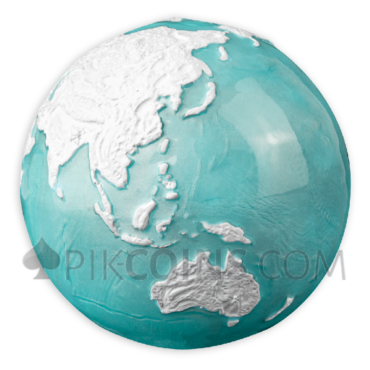 Frozen - Blue Marble 5$ 3oz Barbados 2023