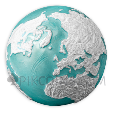 Frozen - Blue Marble 5$ 3oz Barbados 2023